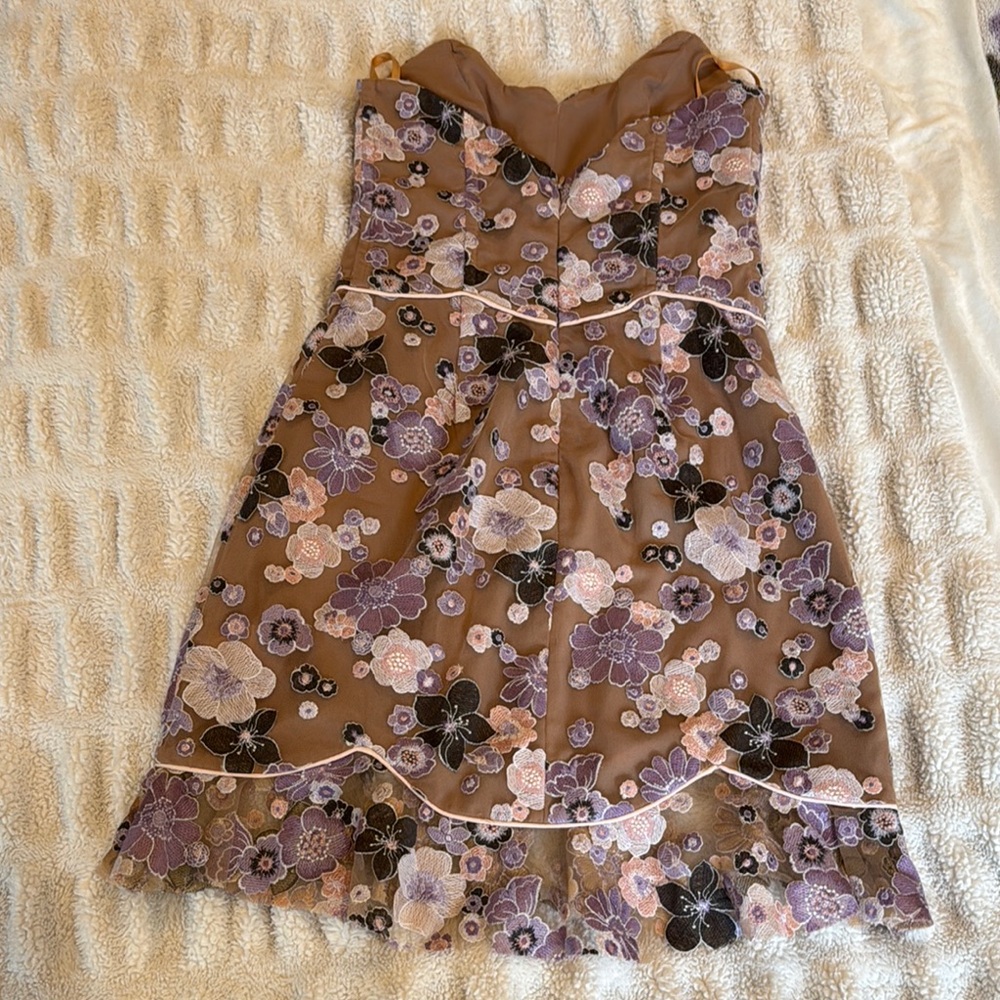 For Love And Lemons Strapless Floral Dress - Picture 5 of 14